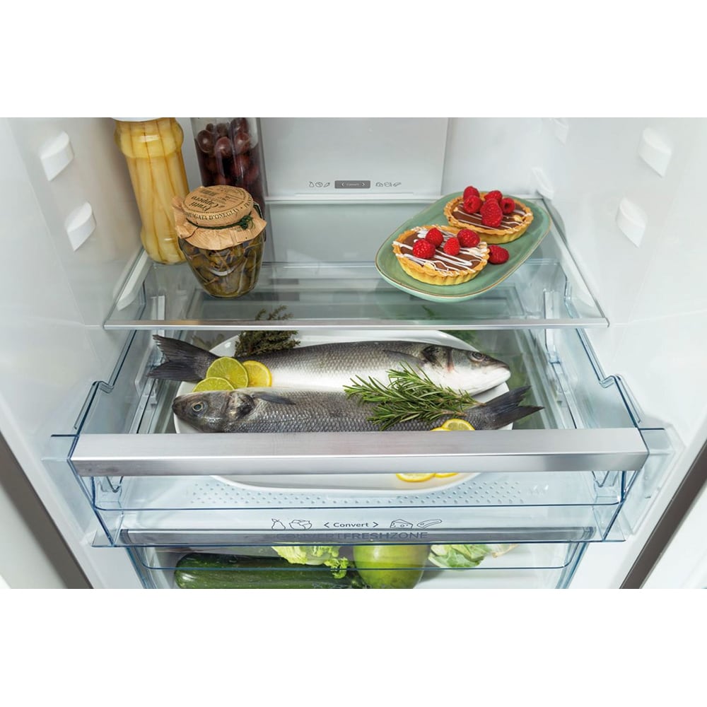 Combina frigorifica GORENJE NRK6202AXL4, No Frost Plus, 331 l, H 200 cm, Clasa E, inox