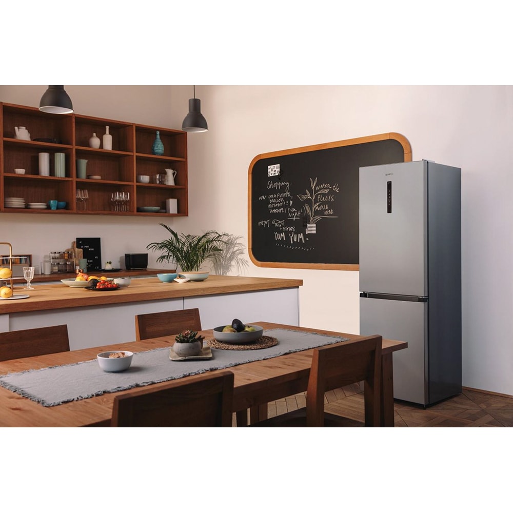 Combina frigorifica GORENJE NRK6202AXL4, No Frost Plus, 331 l, H 200 cm, Clasa E, inox