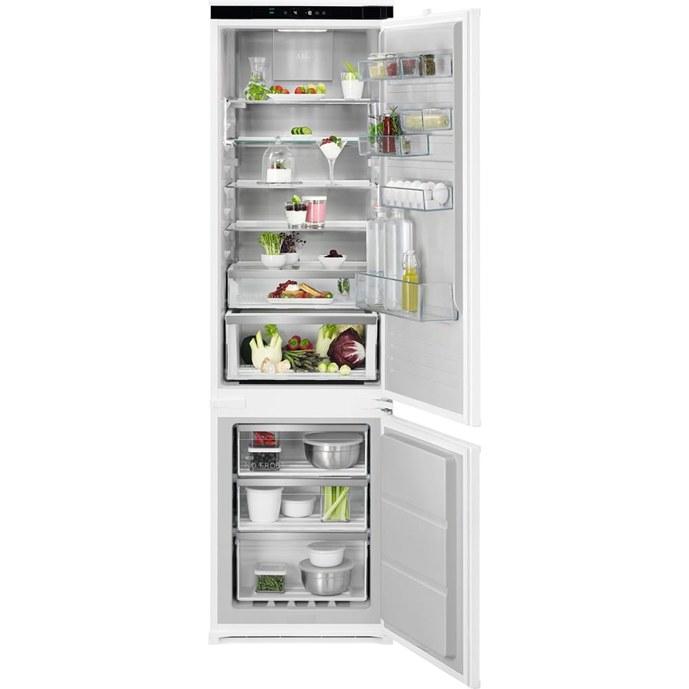 Combina frigorifica incorporabila AEG NSC8M191DS, No Frost, 269 l, H 188 cm, Clasa D