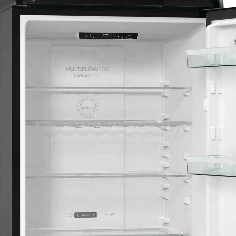Combina frigorifica GORENJE ONRK619DBK, NoFrost Plus, 300 l, H 194 cm, Clasa D, negru