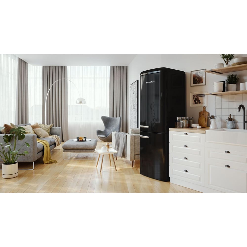 Combina frigorifica GORENJE ONRK619DBK, NoFrost Plus, 300 l, H 194 cm, Clasa D, negru