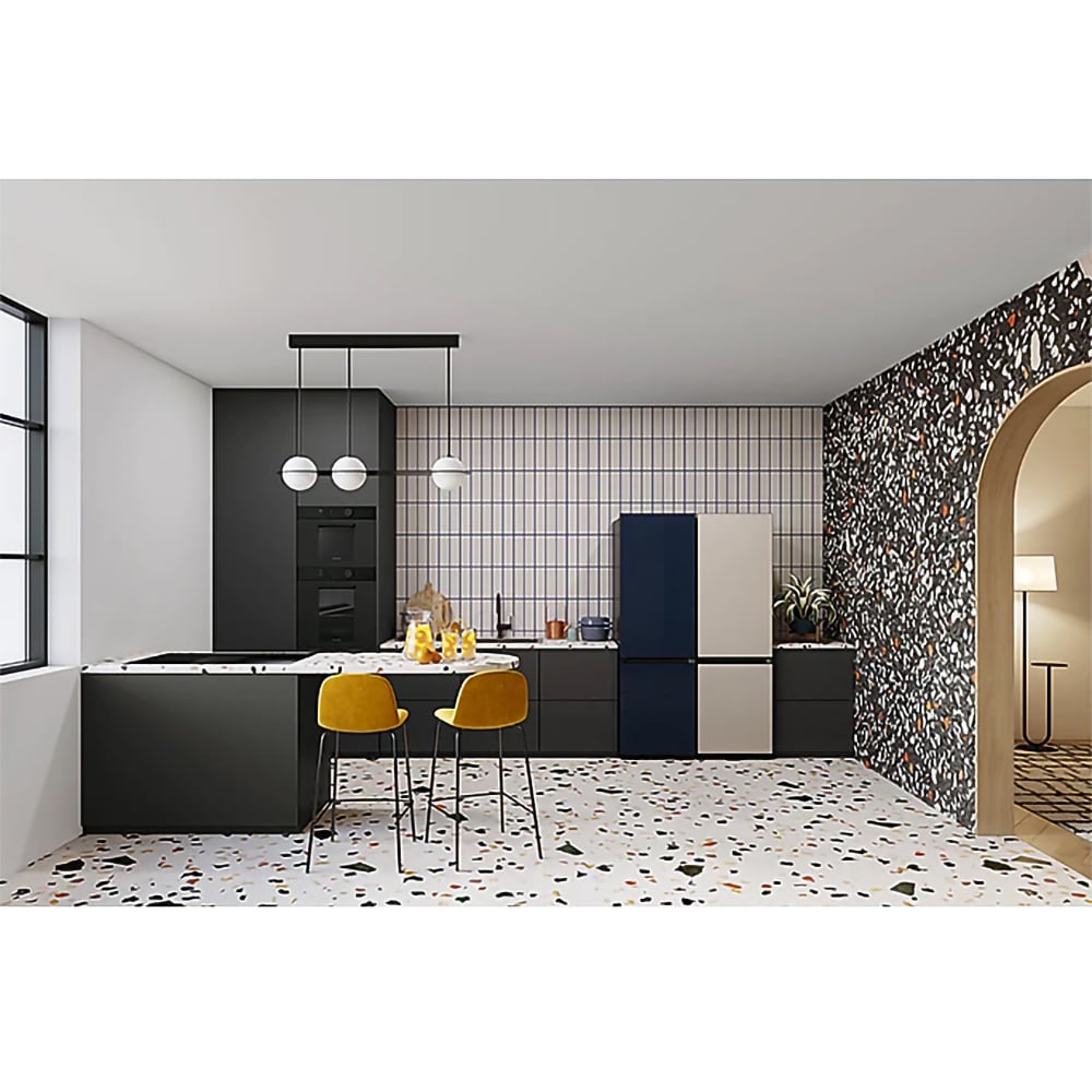 Combina frigorifica SAMSUNG RB34A7B5E22/EF, Bespoke, No Frost, 344 l, H 185.3 cm, Clasa E, All-Around Cooling, negru