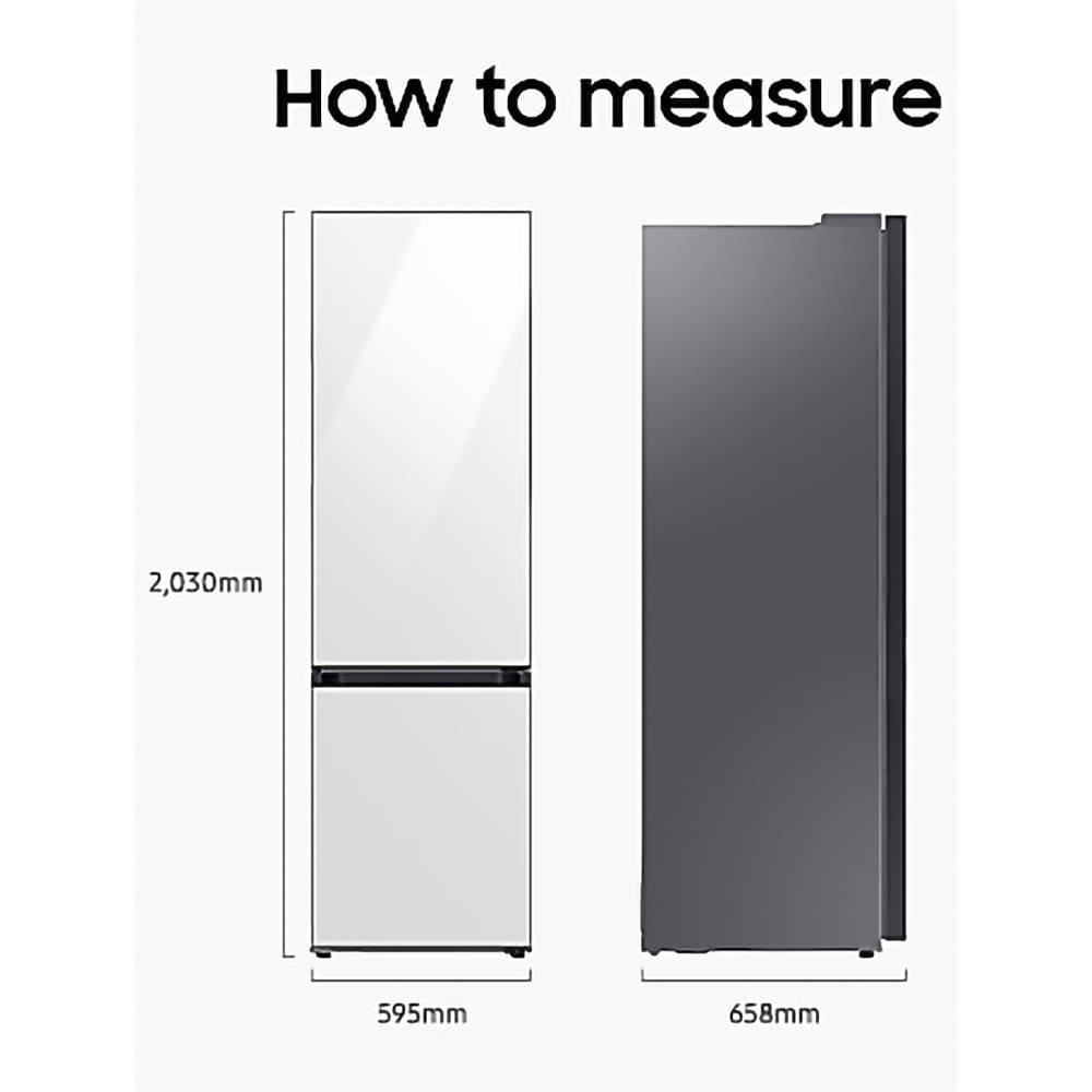 Combina frigorifica SAMSUNG RB38A6B1DS9/EF, Bespoke, No Frost, 390 l, H 203 cm, Clasa D, All-Around Cooling, inox