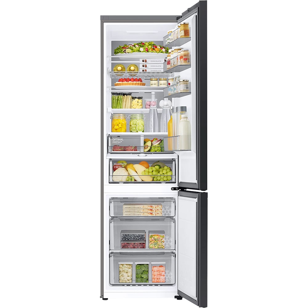 Combina frigorifica SAMSUNG RB38A7B6CS9/EF, Bespoke, No Frost, 390 l, H 203 cm, Clasa C, All-Around Cooling, inox