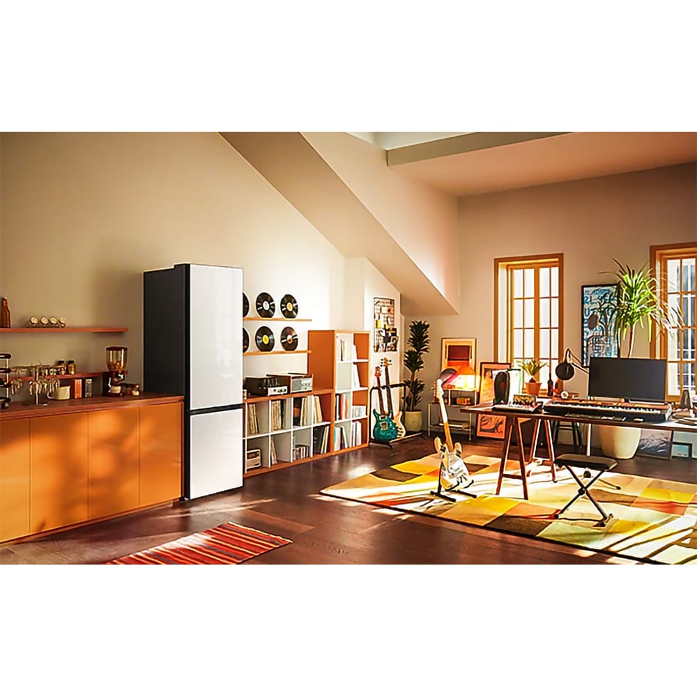 Combina frigorifica SAMSUNG RB38A7B6CS9/EF, Bespoke, No Frost, 390 l, H 203 cm, Clasa C, All-Around Cooling, inox