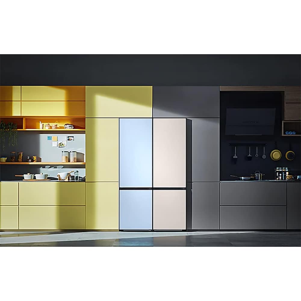 Combina frigorifica SAMSUNG RB38A7B6CS9/EF, Bespoke, No Frost, 390 l, H 203 cm, Clasa C, All-Around Cooling, inox