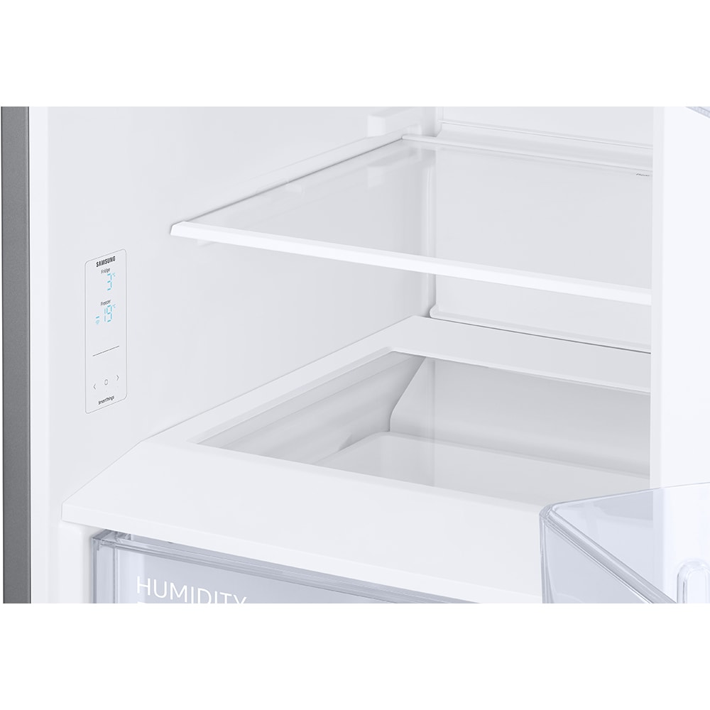 Combina frigorifica SAMSUNG RB38C600ESA/EF, No Frost, 390 l, H 203 cm, Clasa E, All-Around Cooling, argintiu