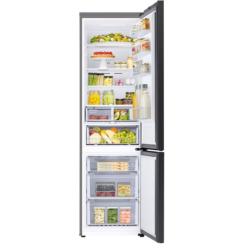 Combina frigorifica SAMSUNG RB38C6B3DB1/EF, No Frost, 390 l, H  203 cm, Clasa D, All-Around Cooling, negru