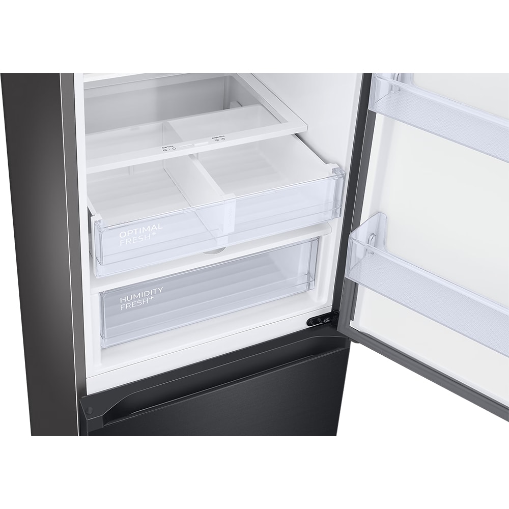 Combina frigorifica SAMSUNG RB38C6B3DB1/EF, No Frost, 390 l, H  203 cm, Clasa D, All-Around Cooling, negru