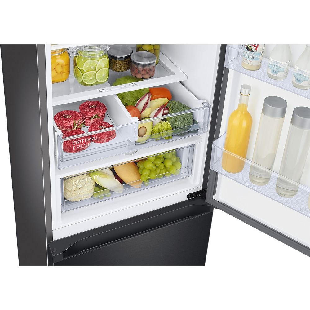Combina frigorifica SAMSUNG RB38C6B3DB1/EF, No Frost, 390 l, H  203 cm, Clasa D, All-Around Cooling, negru