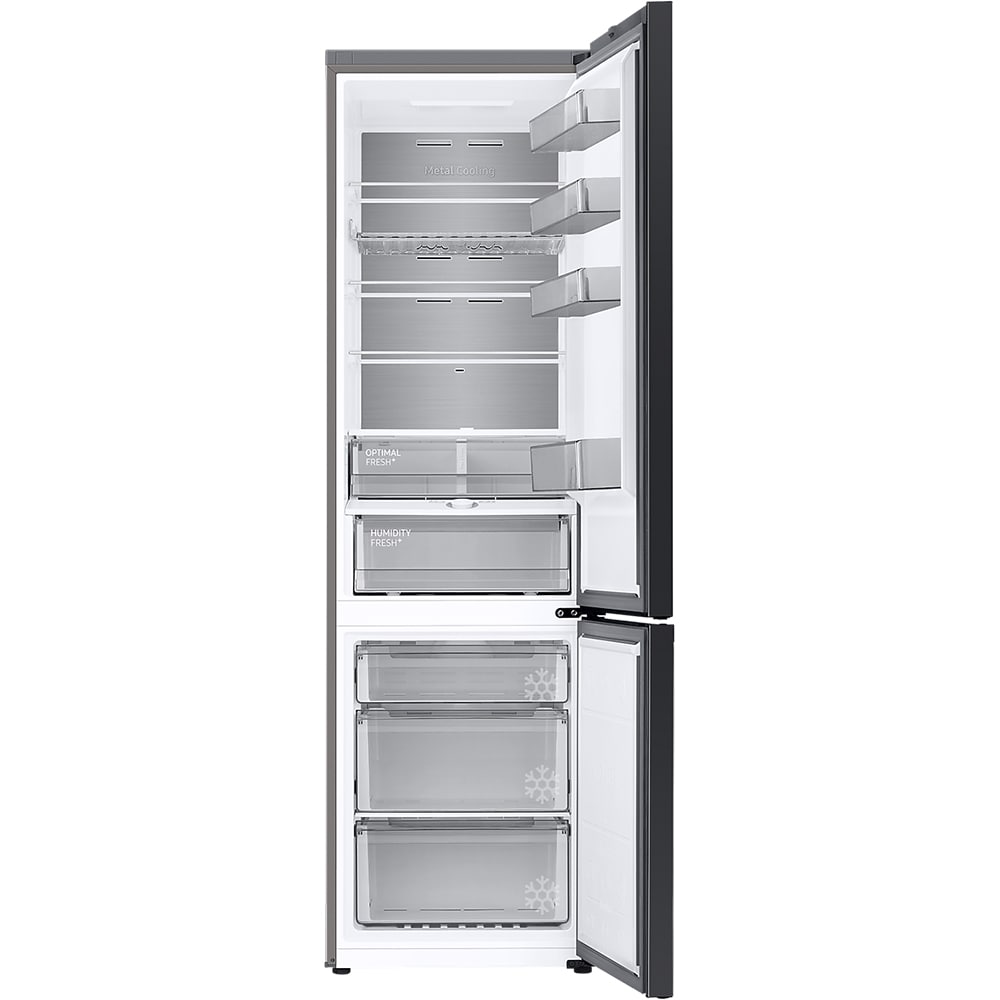 Combina frigorifica SAMSUNG RB38C7B5C12/EF Bespoke, No Frost, 390 l, H 203 cm, Clasa C, Sticla alba