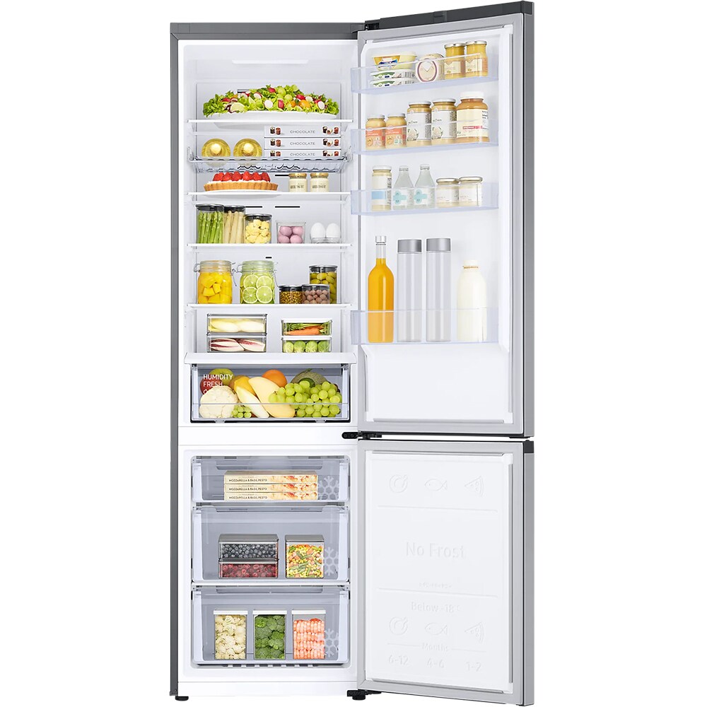 Combina Frigorifica SAMSUNG RB38T602DSA/EF, No Frost, 390 l, H 203 cm, Clasa D, All-Around Cooling, inox
