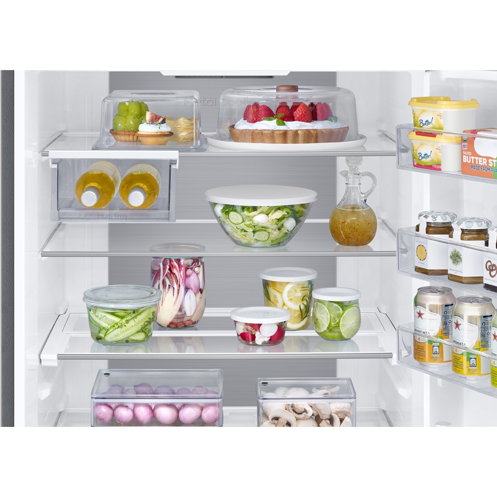 Combina frigorifica SAMSUNG RB53DG706BS9EO, No Frost, 538 l, H 203 cm, Clasa B, Wi-Fi, inox
