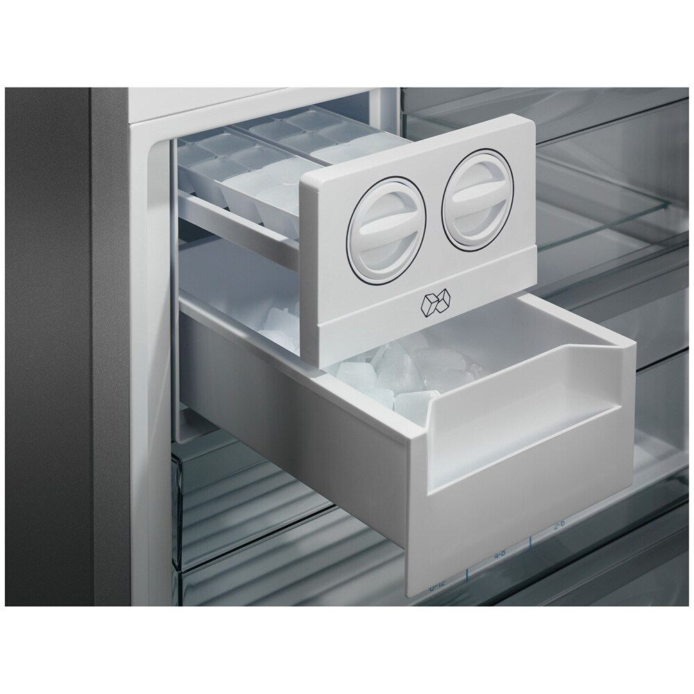 Combina frigorifica AEG RCB646E3MB, No Frost, 481 l, H 192 cm, Clasa E, dark inox