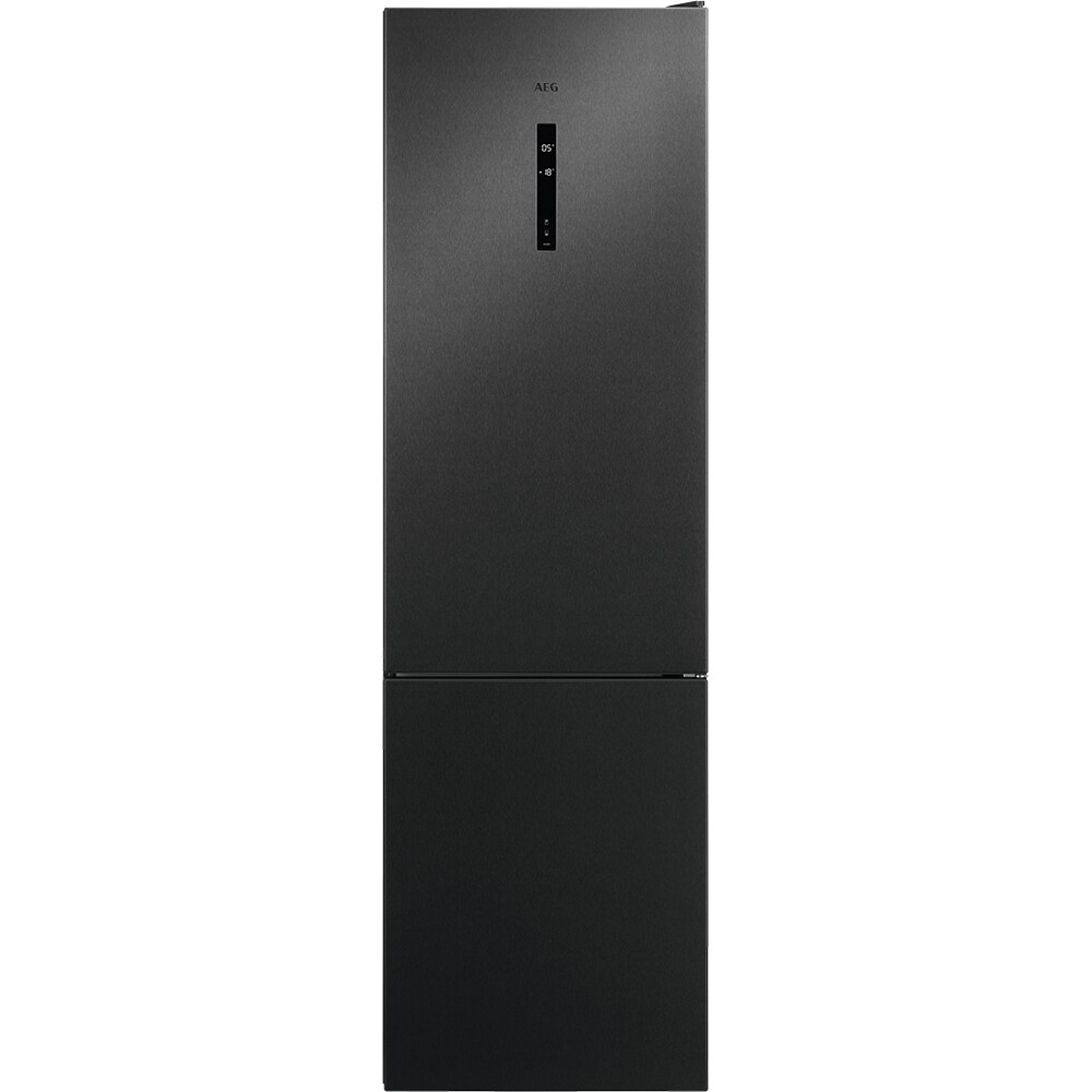 Combina frigorifica AEG RCB736E5MB, No Frost, 367 l, H 201 cm, Clasa E, dark inox