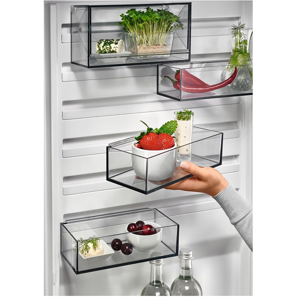 Combina frigorifica AEG RCB736E5MB, No Frost, 367 l, H 201 cm, Clasa E, dark inox