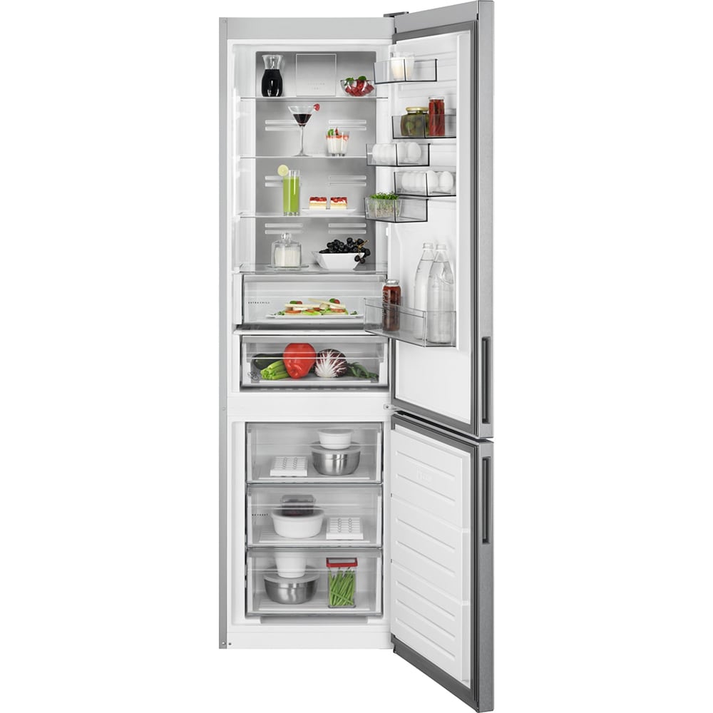 Combina frigorifica AEG RCB836C5MX, No Frost, 367 l, H 201 cm, Clasa C, argintiu