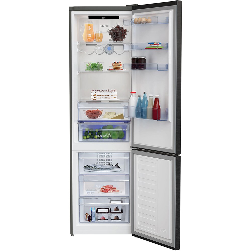 Combina frigorifica BEKO RCNA406E40ZXBRN, NeoFrost, 362 l, H 203 cm, Clasa E, dark inox