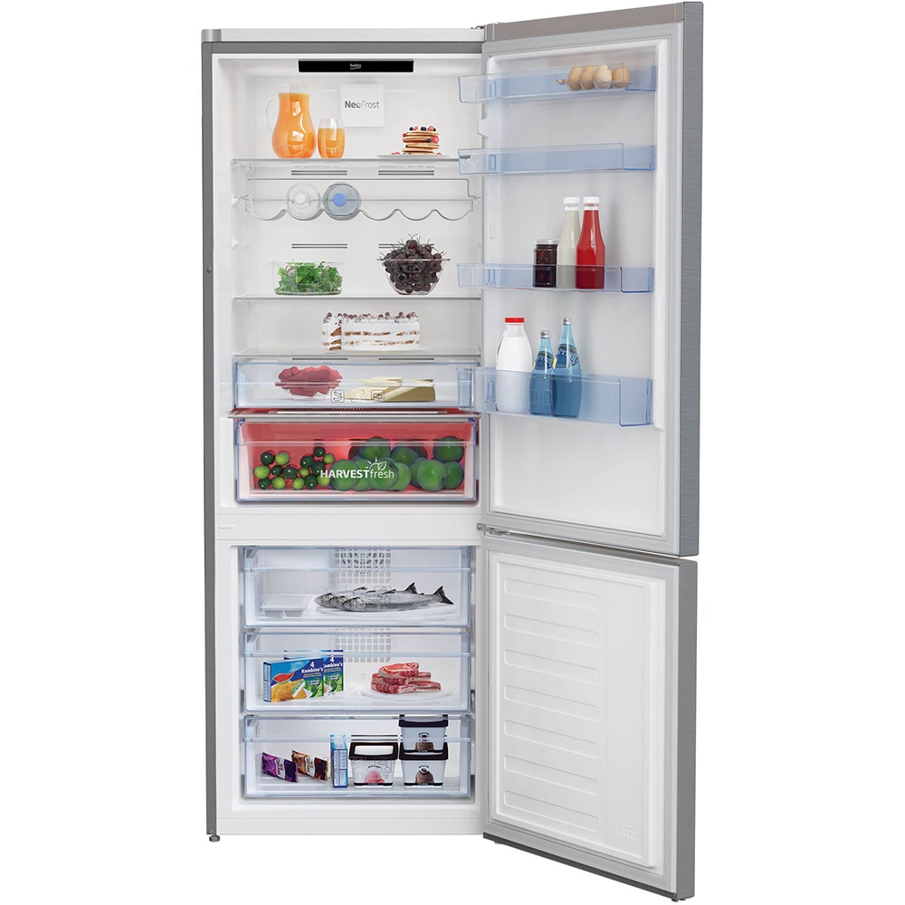 Combina frigorifica BEKO RCNE560E40ZXBN, NeoFrost, 514 l, H 192 cm, Clasa E, inox