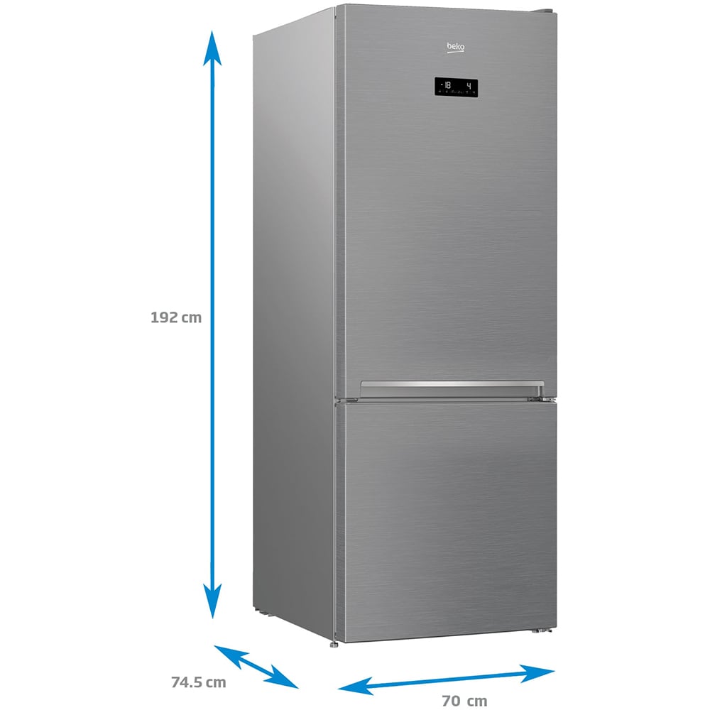 Combina frigorifica BEKO RCNE560E40ZXBN, NeoFrost, 514 l, H 192 cm, Clasa E, inox
