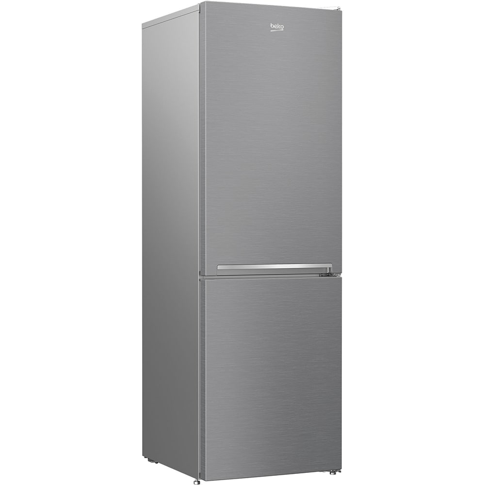 Combina frigorifica BEKO RCSA366K40XBN, 343 l, H 185 cm, Clasa E, argintiu