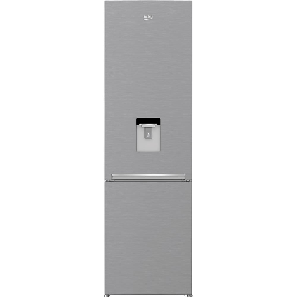 Combina frigorifica BEKO RCSA406K40DXBN, 386 l, H 202.5 cm, Clasa E, dozator apa, argintiu