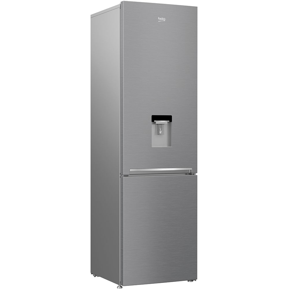 Combina frigorifica BEKO RCSA406K40DXBN, 386 l, H 202.5 cm, Clasa E, dozator apa, argintiu