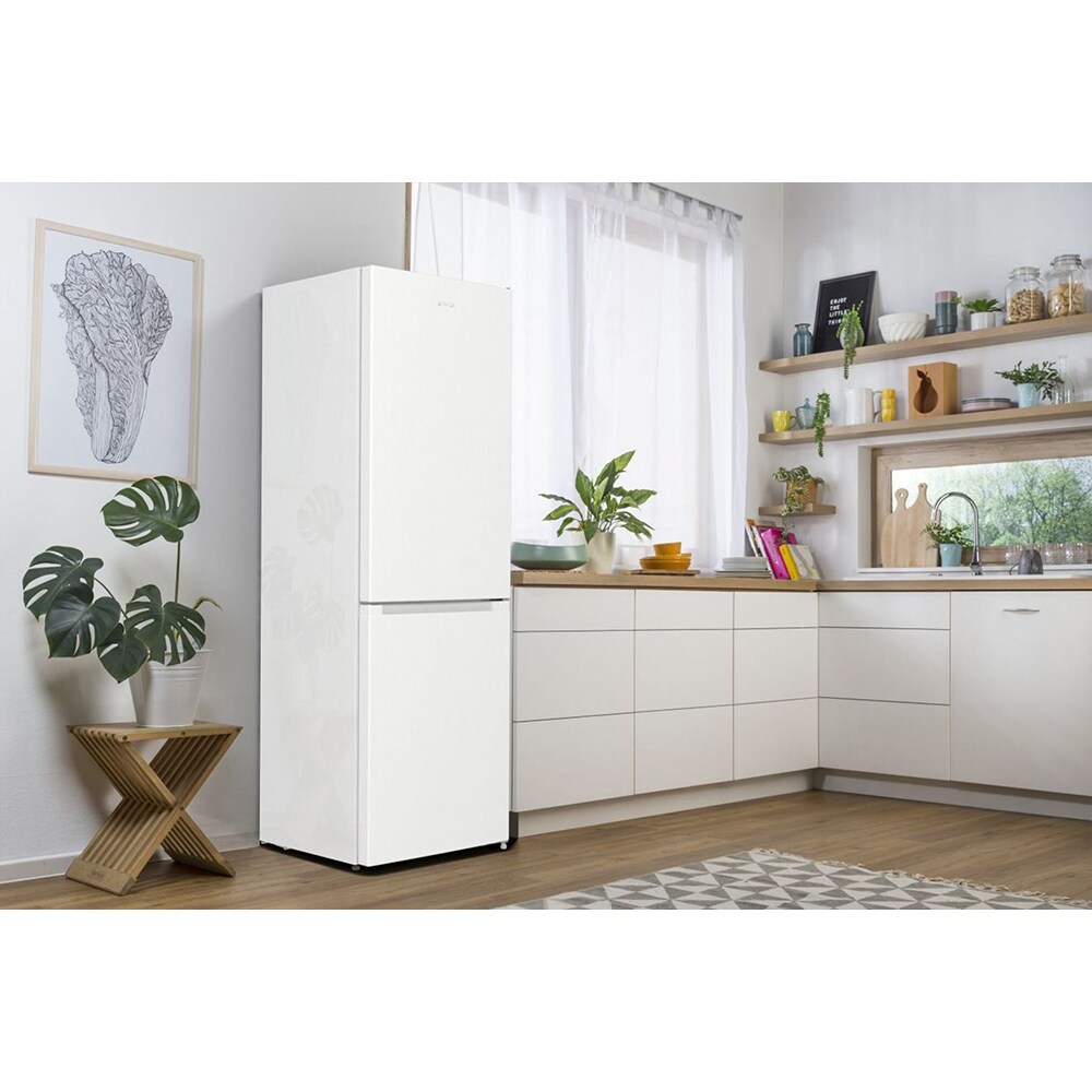 Combina frigorifica GORENJE RK6191EW4, FrostLess, 314 l, H 185 cm, Clasa F, alb