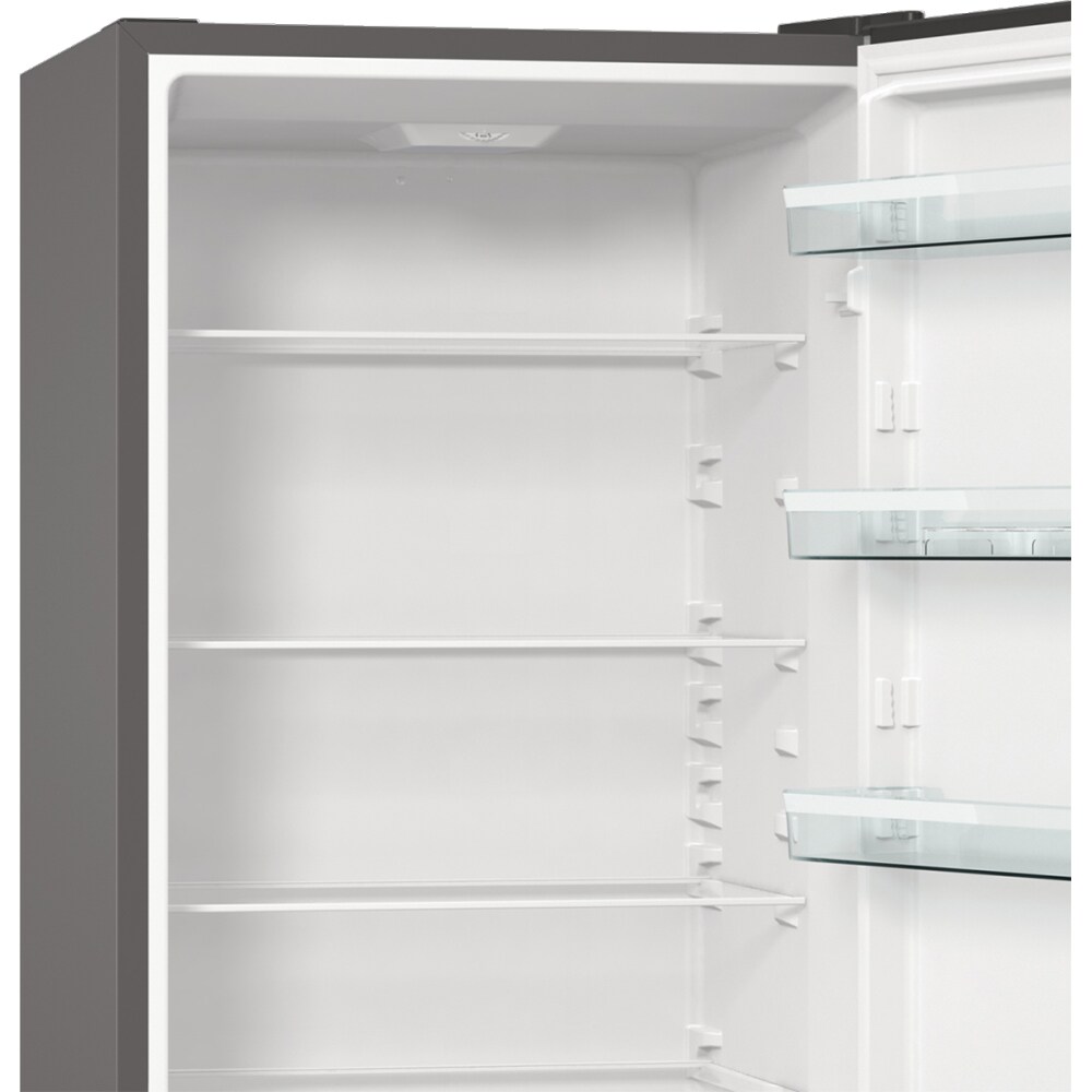 Combina frigorifica GORENJE RK6201ES4, FrostLess, 348 l, H 200 cm, Clasa F, argintiu