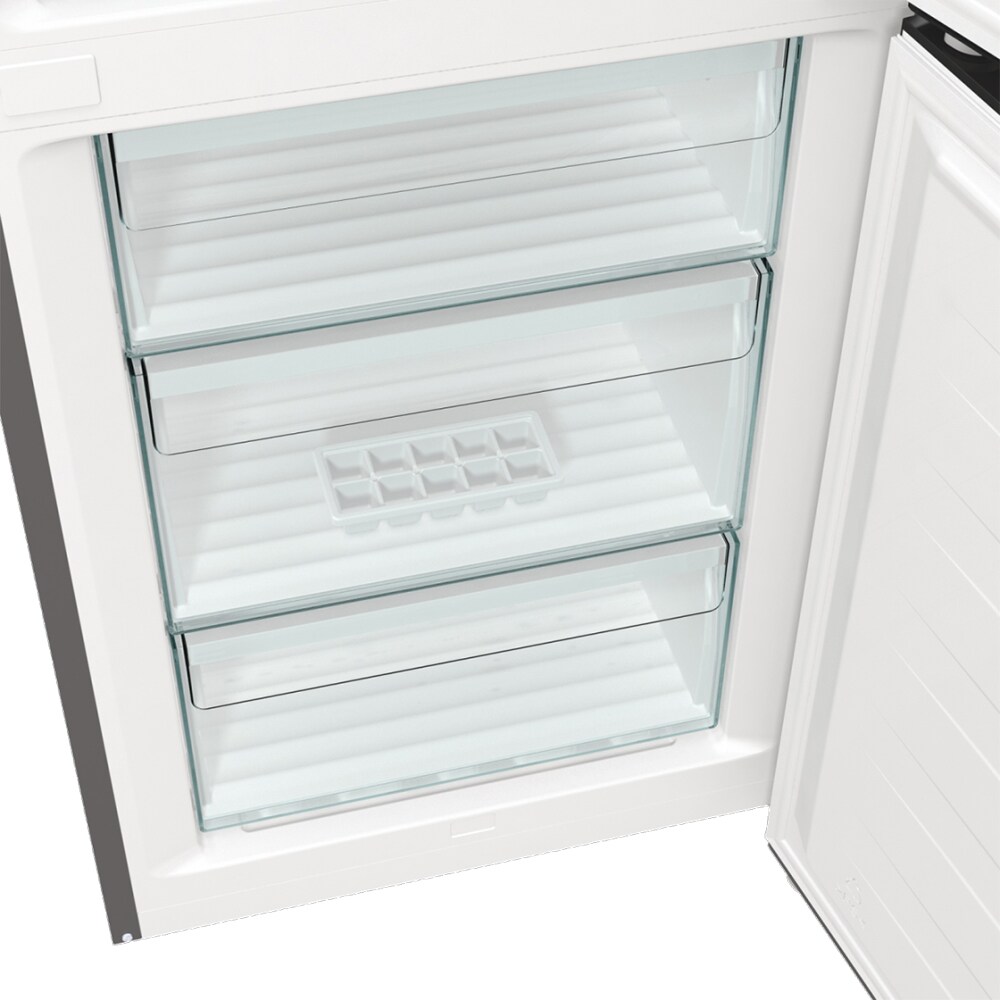 Combina frigorifica GORENJE RK6201ES4, FrostLess, 348 l, H 200 cm, Clasa F, argintiu
