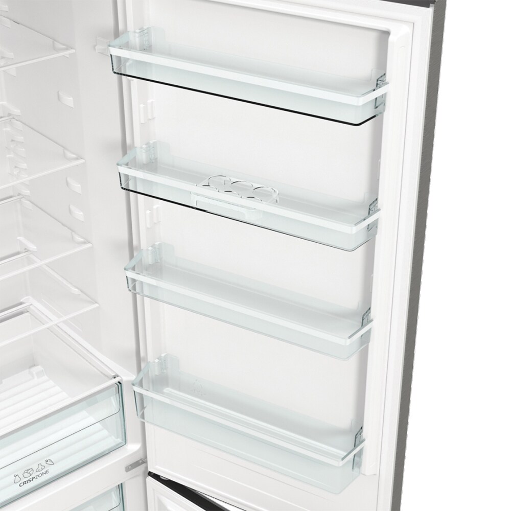 Combina frigorifica GORENJE RK6201ES4, FrostLess, 348 l, H 200 cm, Clasa F, argintiu