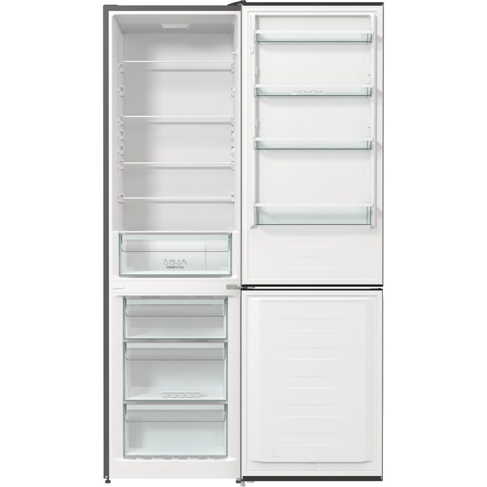 Combina frigorifica GORENJE RK6201ES4, FrostLess, 348 l, H 200 cm, Clasa F, argintiu