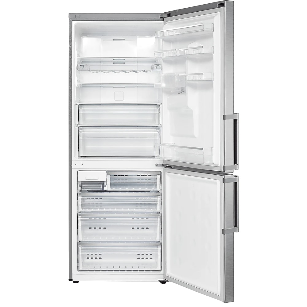 Combina frigorifica SAMSUNG RL436EFBASL/EO, No Frost, 458 l, H 185 cm, Clasa E, Dozator apa, All-Around Cooling, inox