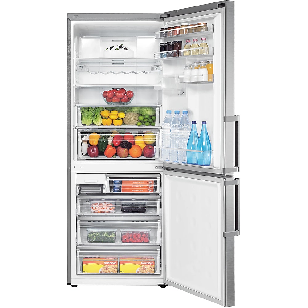 Combina frigorifica SAMSUNG RL436EFBASL/EO, No Frost, 458 l, H 185 cm, Clasa E, Dozator apa, All-Around Cooling, inox
