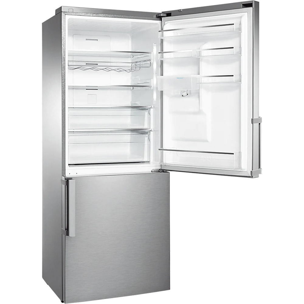 Combina frigorifica SAMSUNG RL436EFBASL/EO, No Frost, 458 l, H 185 cm, Clasa E, Dozator apa, All-Around Cooling, inox