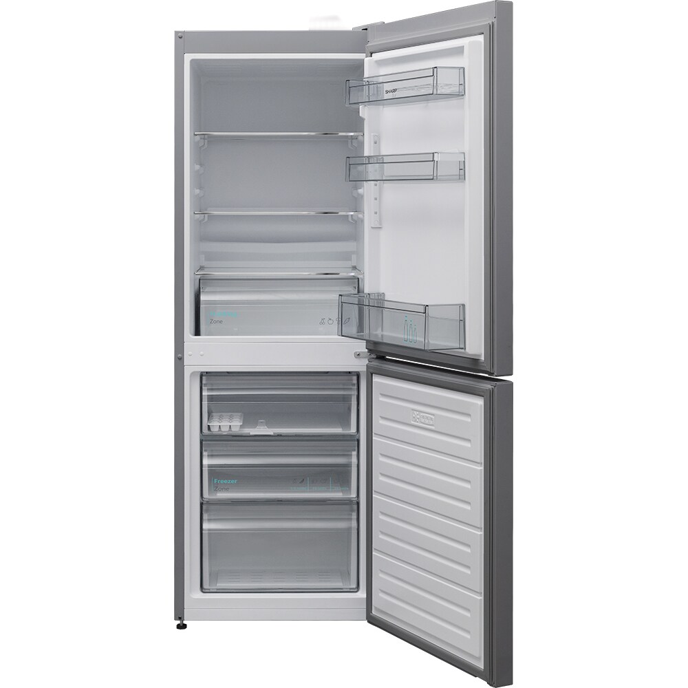 Combina frigorifica SHARP SJ-BB02DTXLE-EU, 230 l, H 152 cm, Clasa E, argintiu