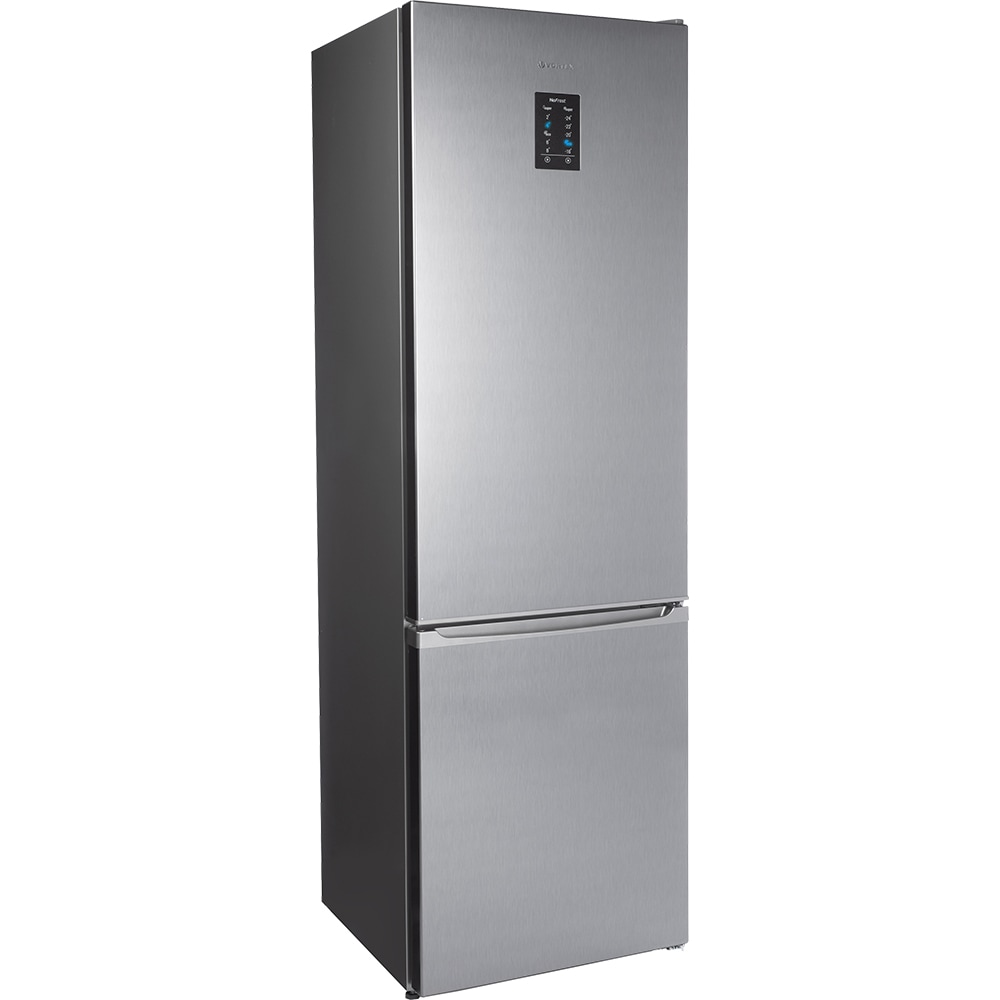 Combina frigorifica VORTEX VK270NSV01V, No Frost, 270 l, H 180 cm, Clasa F, inox