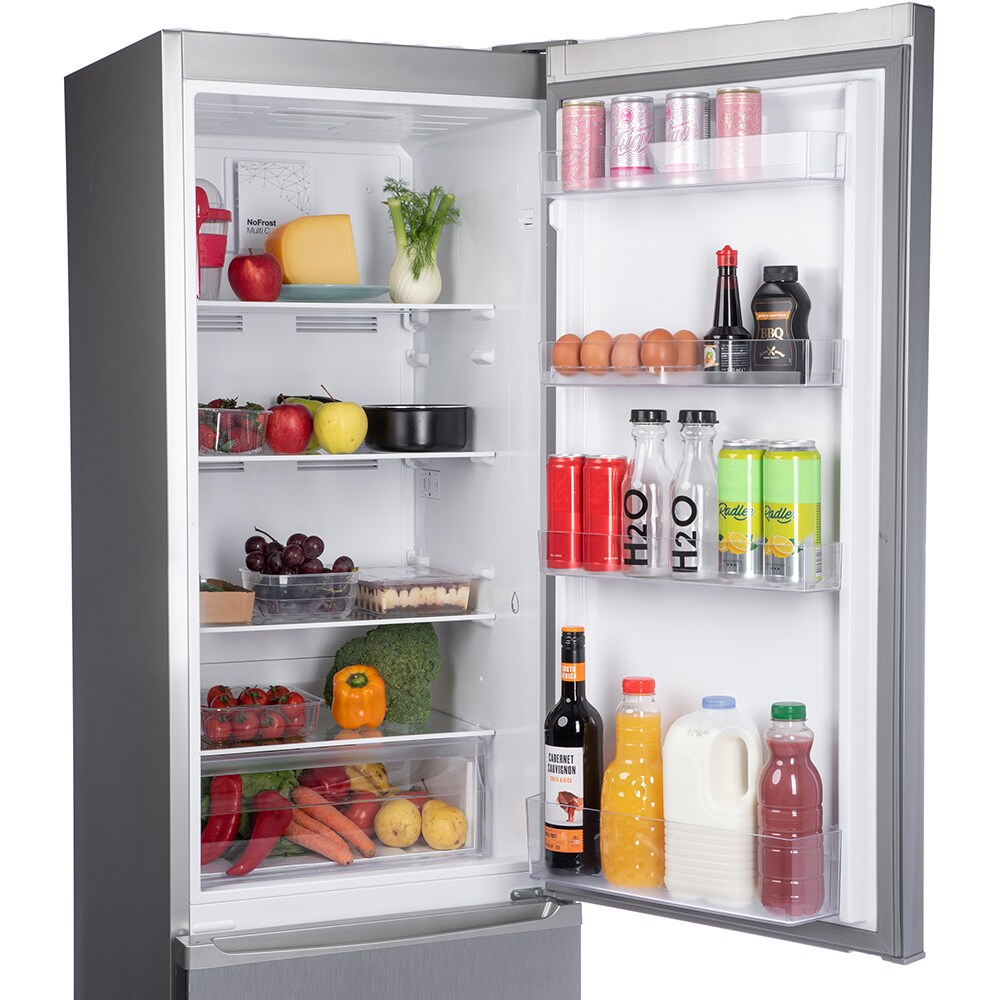 Combina frigorifica VORTEX VK270NSV01V, No Frost, 270 l, H 180 cm, Clasa F, inox