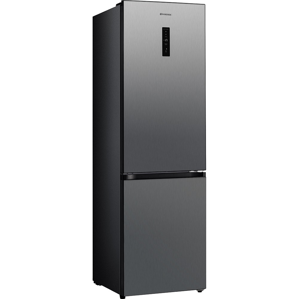 Combina frigorifica VORTEX VK34NSS01S, No Frost, 344 l, H 195 cm, Clasa E, dark inox
