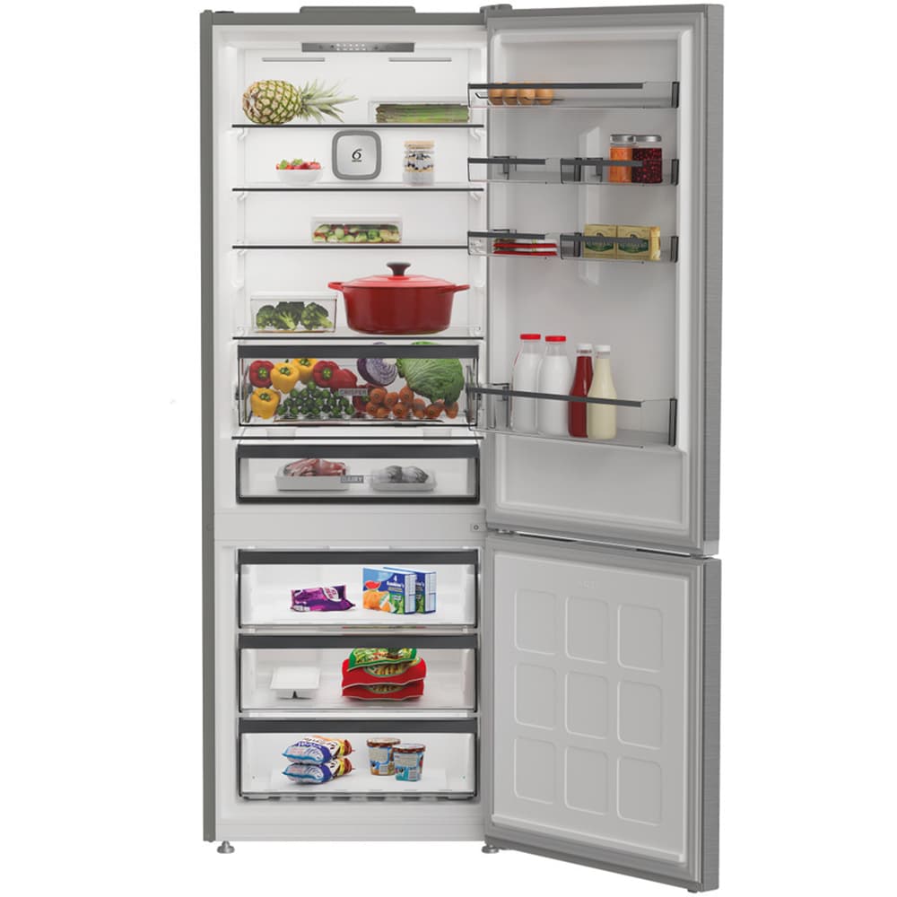 Combina frigorifica WHIRLPOOL WHK2 5494 X8E, No Frost, 490 l, H 192 cm, Clasa A, inox