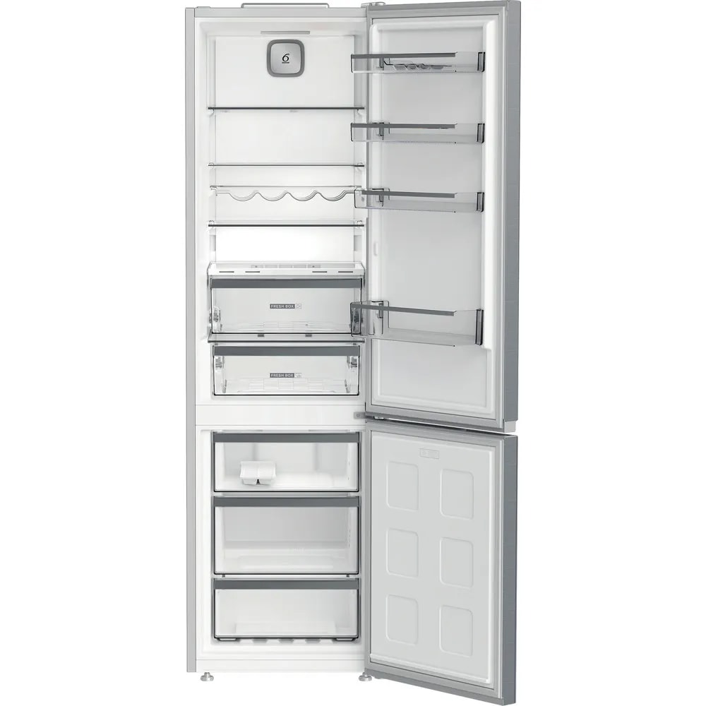 Combina frigorifica WHIRLPOOL WHK 26403 XP6E1, Total No Frost, 355 l, H 203.5 cm, Clasa C, inox