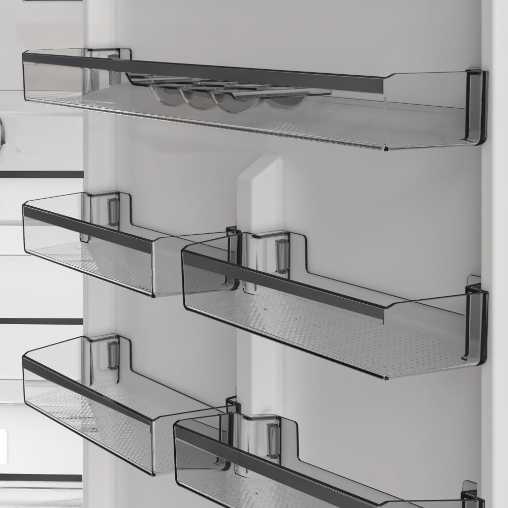 Combina frigorifica WHIRLPOOL WHK2 6493W X5E, No Frost, 490 l, H 192 cm, Clasa D, Dozator apa, inox
