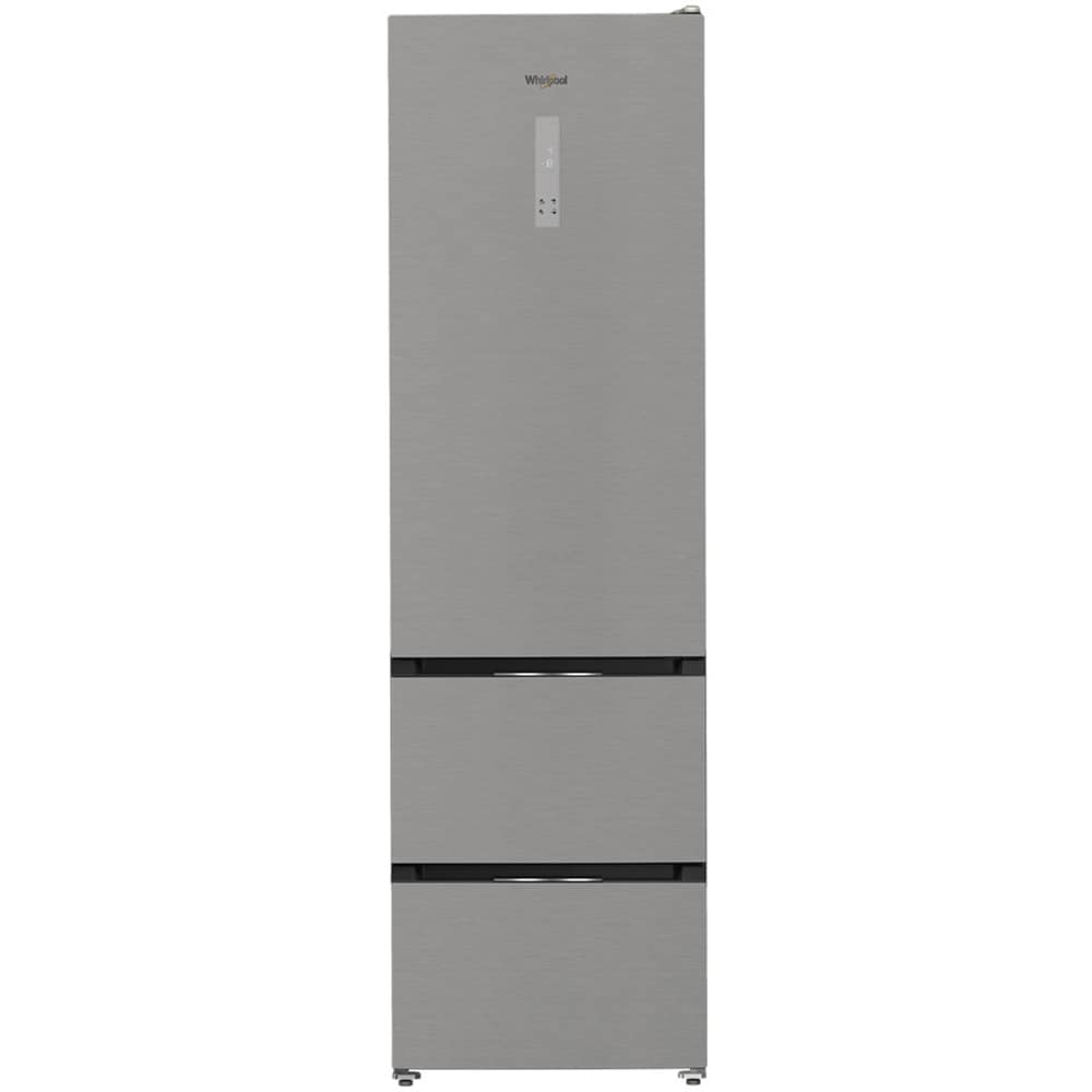 Combina frigorifica WHIRLPOOL WHKF 6352 X5E, No Frost, 351 l, H 203.5 cm, Clasa D, inox