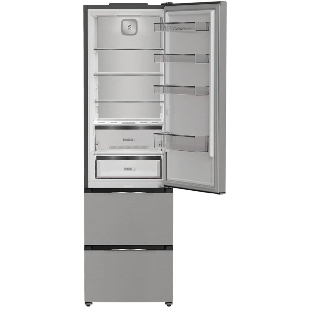 Combina frigorifica WHIRLPOOL WHKF 6352 X5E, No Frost, 351 l, H 203.5 cm, Clasa D, inox