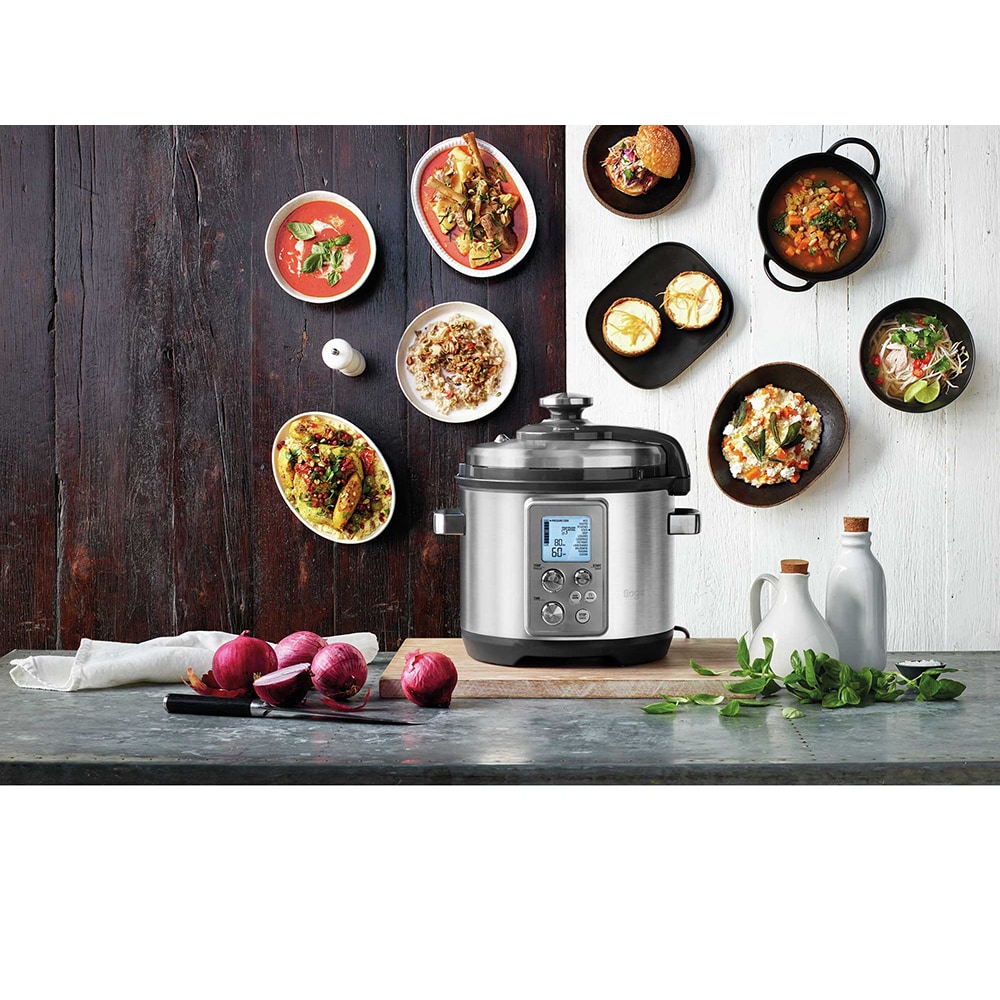 Oala sub presiune electrica SAGE BPR700, 6l, 1100W, argintiu-negru 