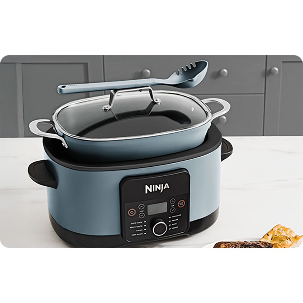 Multicooker NINJA Foodi PossibleCooker MC1001EU, 8l, 1200W, 8 programe, albastru inchis-negru