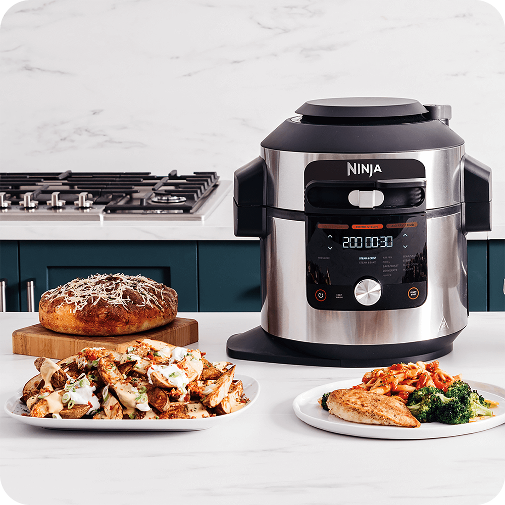 Multicooker NINJA Foodi Max 14in1 OL750EU1, 7.5l, 1760W, 14 programe, argintiu-negru