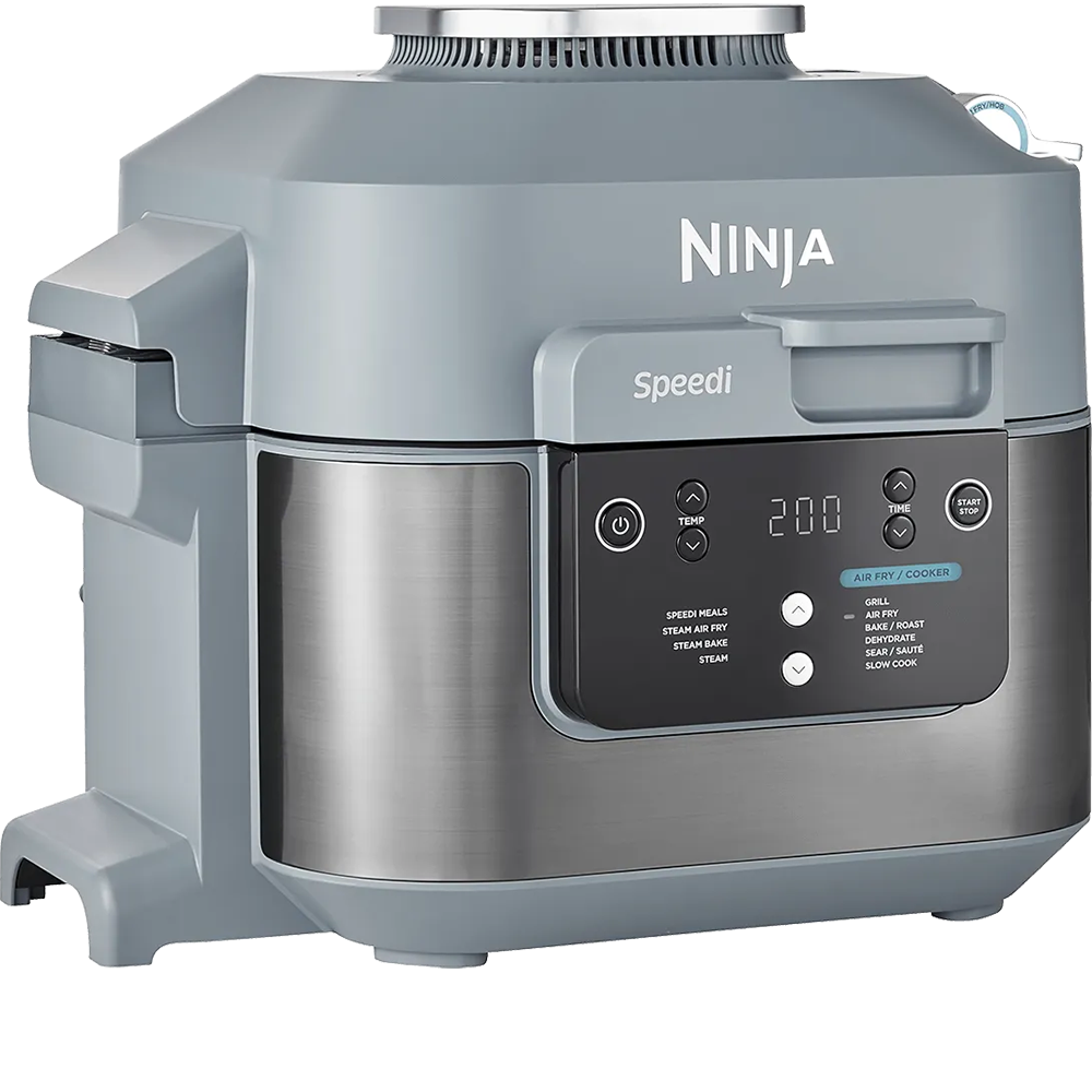 Multicooker NINJA Speedi 10in1 ON400EU, 5.7l, 1760W, 10 programe, argintiu-bleu