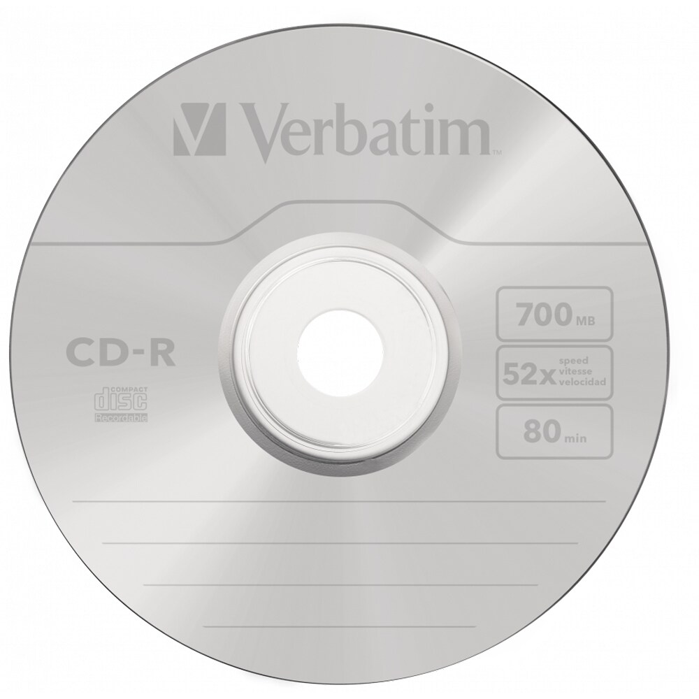 Music CD-R VERBATIM 43343, 52x, 700MB, 50buc