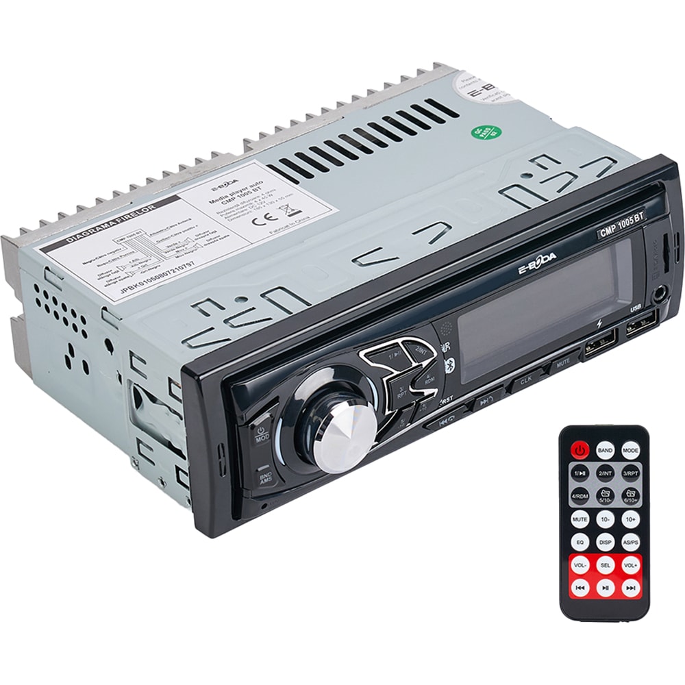 Player auto E-BODA CMP1005 BT, 4 x 45W, Bluetooth, USB